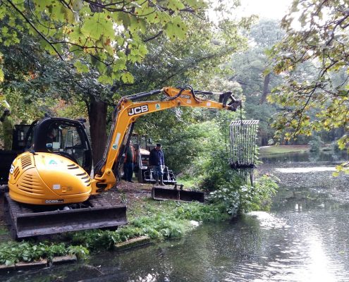 Silt and debris removal - Boultham Park