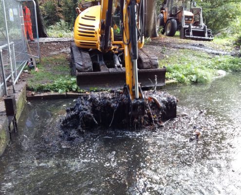 Silt and debris removal - Boultham Park